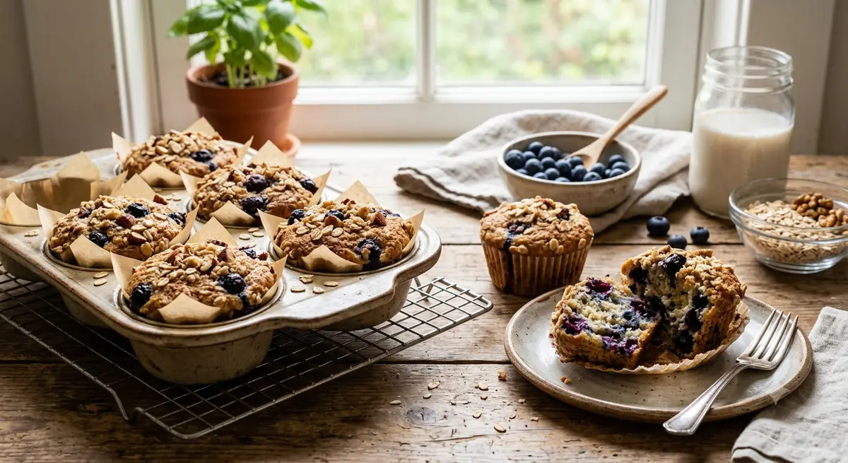 Vegan Blueberry Muffins